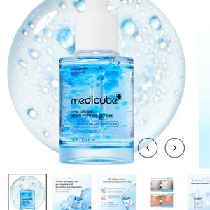 Medicube Hyaluronic Multi-Peptide Serum — Hydrating Blue Face Serum